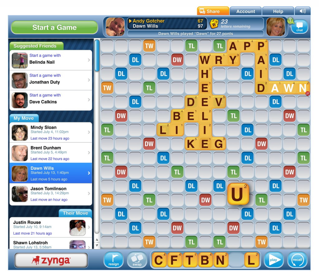 Words WIth Friends Online